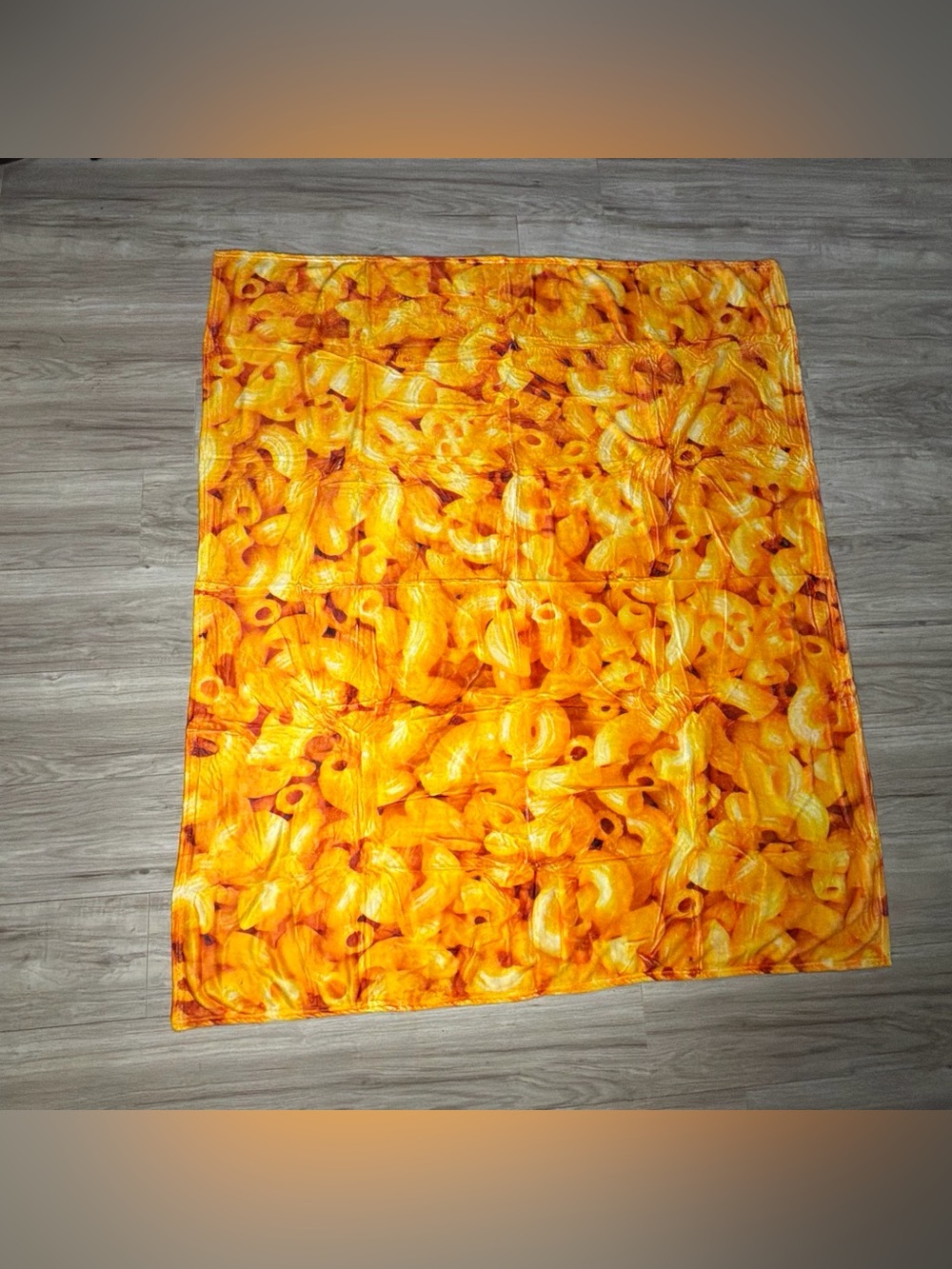 Macaroni and cheese blanket